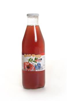 Succo limpido di mele e mirtillo